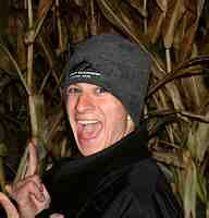 Derek Rowley in the Corn Maze