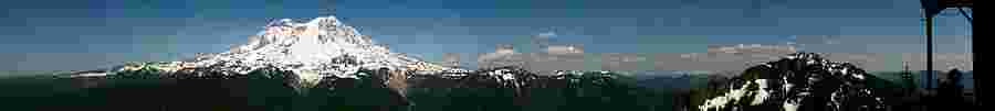 Mt. Rainier from Gobblers Knob, about 180�