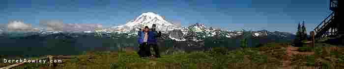 Angela and Derek at Shriner Peak Fire Lookout.