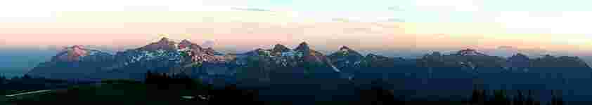 Sunset on Tatoosh Range from the Skyline Trail