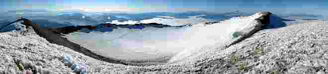The crater from the summit