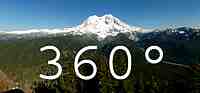 Mt. Rainier Panorama from Gobblers Knob Fire Look out