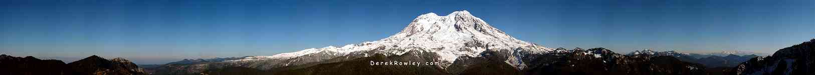 Mt. Rainier Panorama from Gobblers Knob Fire Look out
