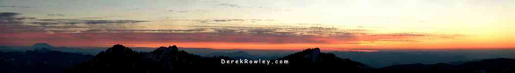 Mt. Rainier Panorama from Gobblers Knob Fire Look out