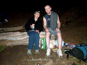 Tacoma YSA - Campout - 3 & 4 July 2007 - Lena Lakes - Derek Rowley - Carley Lovejoy - Lisa Flowers - Justin - Jeff Smith - Stephanie - Katie - Flora