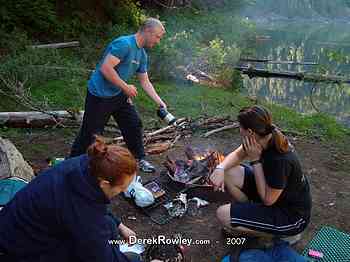 Tacoma YSA - Campout - 3 & 4 July 2007 - Lena Lakes - Derek Rowley - Carley Lovejoy - Lisa Flowers - Justin - Jeff Smith - Stephanie - Katie - Flora
