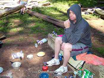 Tacoma YSA - Campout - 3 & 4 July 2007 - Lena Lakes - Derek Rowley - Carley Lovejoy - Lisa Flowers - Justin - Jeff Smith - Stephanie - Katie - Flora