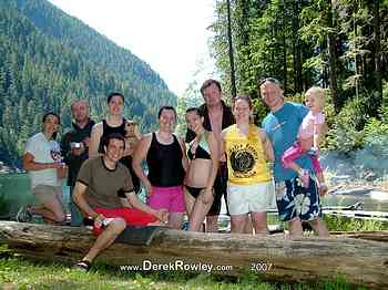 Tacoma YSA - Campout - 3 & 4 July 2007 - Lena Lakes - Derek Rowley - Carley Lovejoy - Lisa Flowers - Justin - Jeff Smith - Stephanie - Katie - Flora