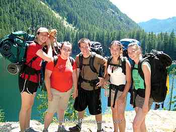 Tacoma YSA - Campout - 3 & 4 July 2007 - Lena Lakes - Derek Rowley - Carley Lovejoy - Lisa Flowers - Justin - Jeff Smith - Stephanie - Katie - Flora