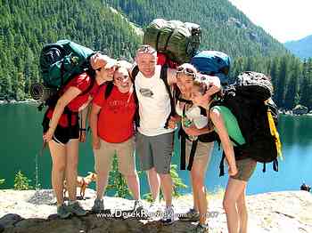 Tacoma YSA - Campout - 3 & 4 July 2007 - Lena Lakes - Derek Rowley - Carley Lovejoy - Lisa Flowers - Justin - Jeff Smith - Stephanie - Katie - Flora