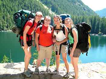 Tacoma YSA - Campout - 3 & 4 July 2007 - Lena Lakes - Derek Rowley - Carley Lovejoy - Lisa Flowers - Justin - Jeff Smith - Stephanie - Katie - Flora