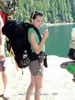 Tacoma YSA - Campout - 3 & 4 July 2007 - Lena Lakes - Derek Rowley - Carley Lovejoy - Lisa Flowers - Justin - Jeff Smith - Stephanie - Katie - Flora