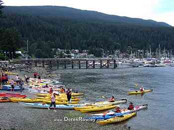 Derek Rowley - Laurel Harvey - Chad Grimmer - Leanne Harvey at Deep Cove - Vancouver B.C.