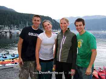 Derek Rowley - Laurel Harvey - Chad Grimmer - Leanne Harvey at Deep Cove - Vancouver B.C.